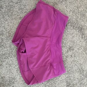 Lululemon low rise 2.5 Purple shorts
